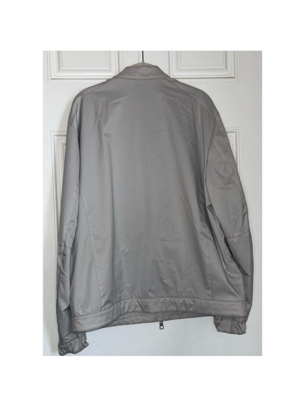 Men's Michael Kors Racer Jacket XL Gray Full Zip - Picture 3 of 5
